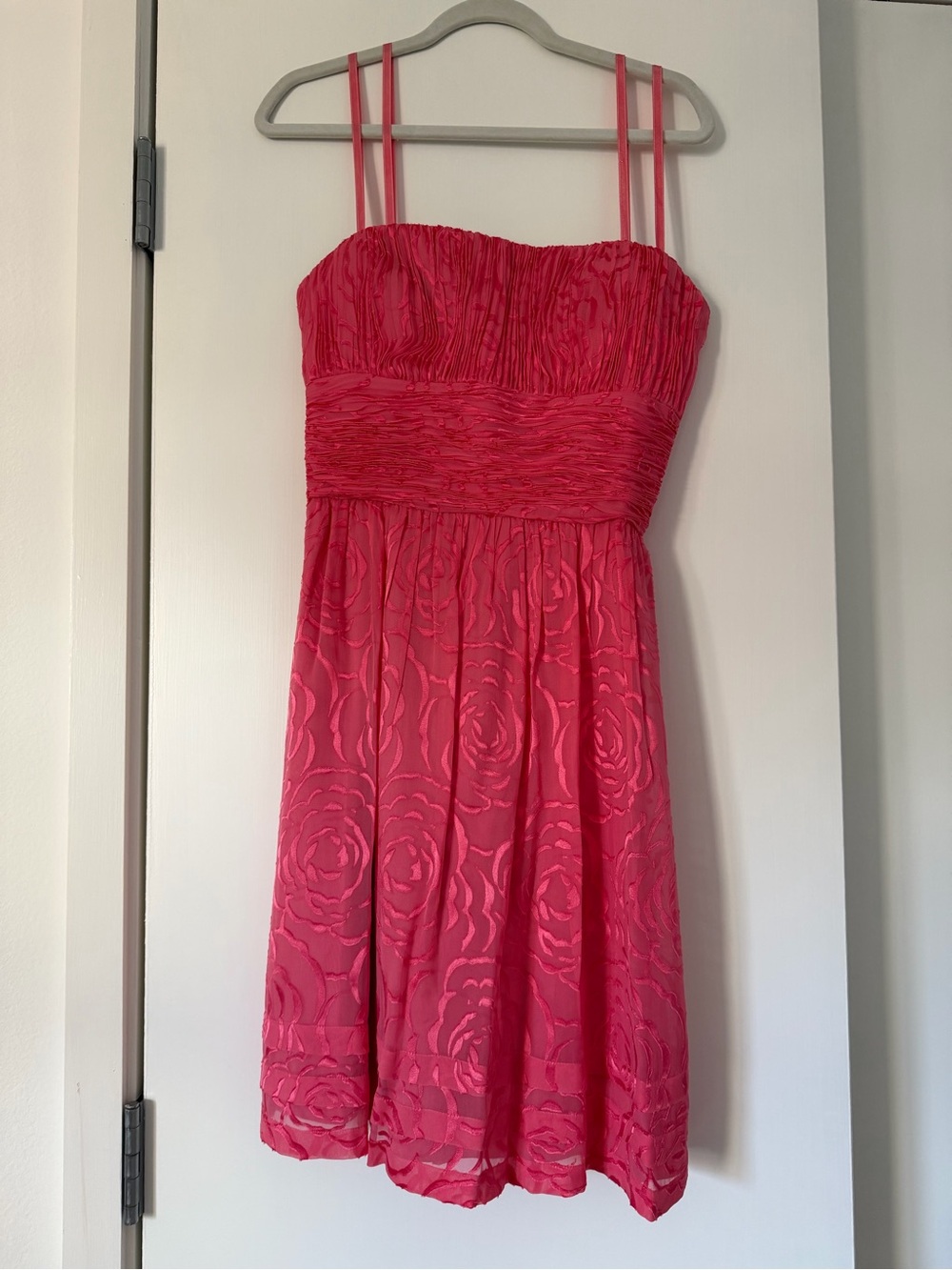 BCBGMaxAzria Pink Strapless Mini Dress